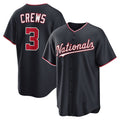 Washington Nationals #3 Dylan Crews Navy MAROU Alternate Replica Jersey