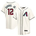 Arizona Diamondbacks #12 Lourdes Gurriel Jr Player Cream Home Game Stitched Baseball Jersey