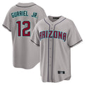 Arizona Diamondbacks #12 Lourdes Gurriel Jr Player Gray Road Home Game Stitched Baseball Jersey