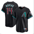 Arizona Diamondbacks #14 Gabriel Moreno Player Black Fashion Out Home Game Stitched Baseball Jersey