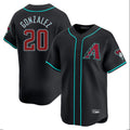 Arizona Diamondbacks #20 Luis Gonzalez Player Black Limited Home Game Stitched Baseball Jersey