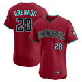 Arizona Diamondbacks #28 Nolan Arenado Player Red Limited Elite Home Game Stitched Baseball Jersey