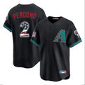 Arizona Diamondbacks #2 Geraldo Perdomo Black USA 250 Fourth of July Home Game Stitched Baseball Jerseys