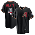 Arizona Diamondbacks #4 Ketel Marte Black USA 250 Fourth of July Game Home Stitched Baseball Jersey