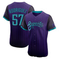 Arizona Diamondbacks #57 Eduardo Rodriguez Player Purple City Connect Limited Elite Home Game Stitched Baseball Jersey