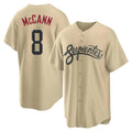 Arizona Diamondbacks #8 James McCann Player Tan City Connect Home Game Stitched Baseball Jersey