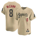 Arizona Diamondbacks #8 James McCann Player Tan City Connect Limited Home Game Stitched Baseball Jersey