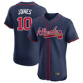 Atlanta Braves #10 Chipper Jones Player Navy Limited Elite Home Game Stitched Baseball Jersey