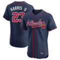 Atlanta Braves #23 Michael Harris II Player Navy Limited Elite Home Game Stitched Baseball Jersey