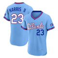 Atlanta Braves #23 Michael Harris II Player Powder Blue 2026 City Connect T-shirt Limited Elite Home Game Stitched Baseball Jersey
