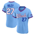 Atlanta Braves #27 Austin Riley Player Powder Blue 2026 City Connect T-shirt Limited Elite Home Game Stitched Baseball Jersey