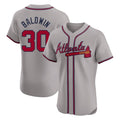Atlanta Braves #30 Drake Baldwin Player Gray Limited Elite Home Game Stitched Baseball Jersey