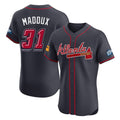 Atlanta Braves #31 Greg Maddux Player Navy 2025 Speedway Classic Limited Elite Home Game Stitched Baseball Jersey