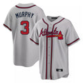 Atlanta Braves #3 Dale Murphy Player Gray Home Game Stitched Baseball Jersey