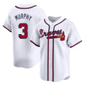 Atlanta Braves #3 Dale Murphy Player White Limited Home Game Stitched Baseball Jersey