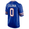 B.Bills #0 Keon Coleman Royal Player Game Jersey