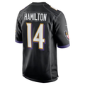 Kyle Hamilton Ravens #14 Black Player Game Stitched Football Jersey
