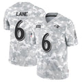 B.Ravens #6 Ja'Kobi Lane Camo 2024 Salute to Service Limited Stitched American Football Jerseys
