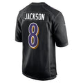 Lamar Jackson Ravens #8 Black Fashion Game Stitched Football Jersey