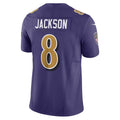 B.Ravens #8 Lamar Jackson Purple Vapor F.U.S.E. Limited Stitched Football American Jersey