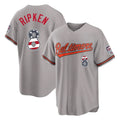 Baltimore Orioles #8 Cal Ripken Player Gray USA 250 Fourth of July Home Game Stitched Baseball Jersey