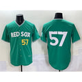 Boston Red Sox #57 Greg Weissert Green 2025 City Connect Limited Stitched Baseball Jersey