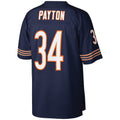 C.Bears #34 Walter Payton Mitchell & Ness Navy Big & Tall Retired Player Replica Stitched Football American Jersey