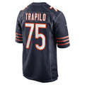 C.Bears #75 Ozzy Trapilo Navy Team Game Stitched Football American Jersey