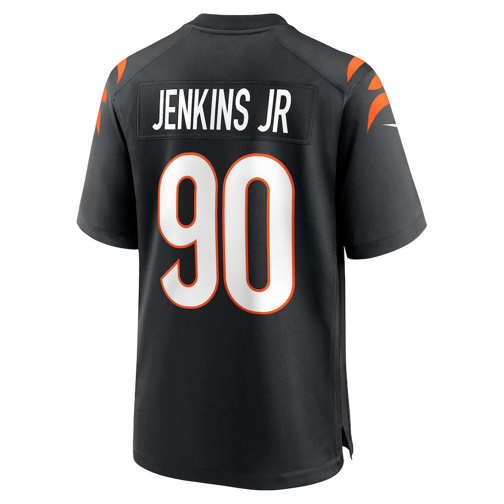 C.Bengals #90 Kris Jenkins Jr. Black Game Stitched Football American Jersey