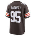 C.Browns #95 Myles Garrett Brown Team Game Stitched Football American Jersey