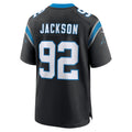 C.Panthers #92 Cam Jackson Black Team Game Stitched Football American Jersey