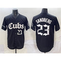 Chicago Cubs #23 Ryne Sandberg Black 'Gothic North Side Edition' Vapor Premier Limited Stitched Baseball Jersey