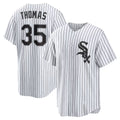 Chicago White Sox #35 Frank Thomas White Home Retired Player Replica Baseball Jersey
