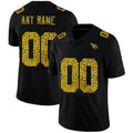 Custom A.Cardinals Black Leopard Print Fashion Vapor Limited Stitched Football American Jersey