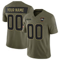 Custom D.Broncos Active Player Olive 2025 Salute to Service Limited Stitched Football American Jersey