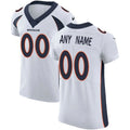 Custom D.Broncos White Vapor Untouchable Elite Stitched Football American Jersey
