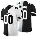 Custom GB.Packers Black And White Split Vapor Untouchable Limited Stitched Football American Jersey