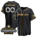 Custom Houston Astros Active Player Black Gold 2022 World Series Stitched Baseball Jersey