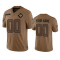 Custom J.Jaguars Active Player 2023 Brown Salute To Service Limited Stitched Football Jersey MAROU