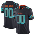 Custom M.Dolphins  Black 2025 F.U.S.E. ¡°Rivalries¡± Vapor Limited Stitched Football Jersey Marou