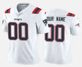 Custom NE.Patriots New White Vapor Untouchable Stitched Limited Football Jersey Marou