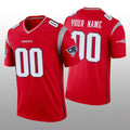 Custom NE.Patriots Red Inverted Legend Football Jersey Marou