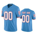 Custom T.Titans Active Player Light Blue 2023 F.U.S.E. Vapor Limited Throwback Stitched Football Jersey Marou