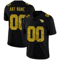 Custom T.Titans Black Leopard Print Fashion Vapor Limited Football Jersey Marou