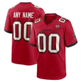 Custom TB.Buccaneers Red 50th Season Game Stitched Football Jerseys