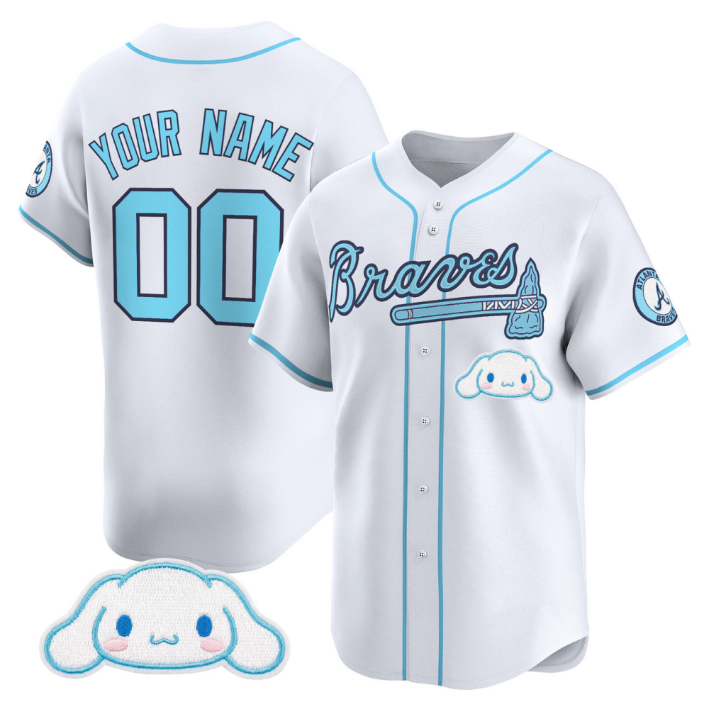 Custom Atlanta Braves Cinnamoroll x Sanrio Friends Vapor Premier Limited Baseball Stitched Jersey
