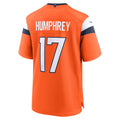 D.Broncos #17 Lil'Jordan Humphrey Orange Team Game Stitched Football American Jersey