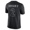 D.Broncos #2 Patrick Surtain II Black RFLCTV Limited Stitched Football American Jersey