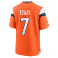 D.Broncos #7 John Elway Orange Mile High Collection Retired Player Game Stitched Football American Jersey