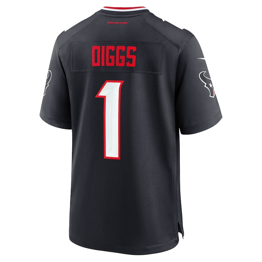 H.Texans #1 Stefon Diggs Game Jersey - Navy